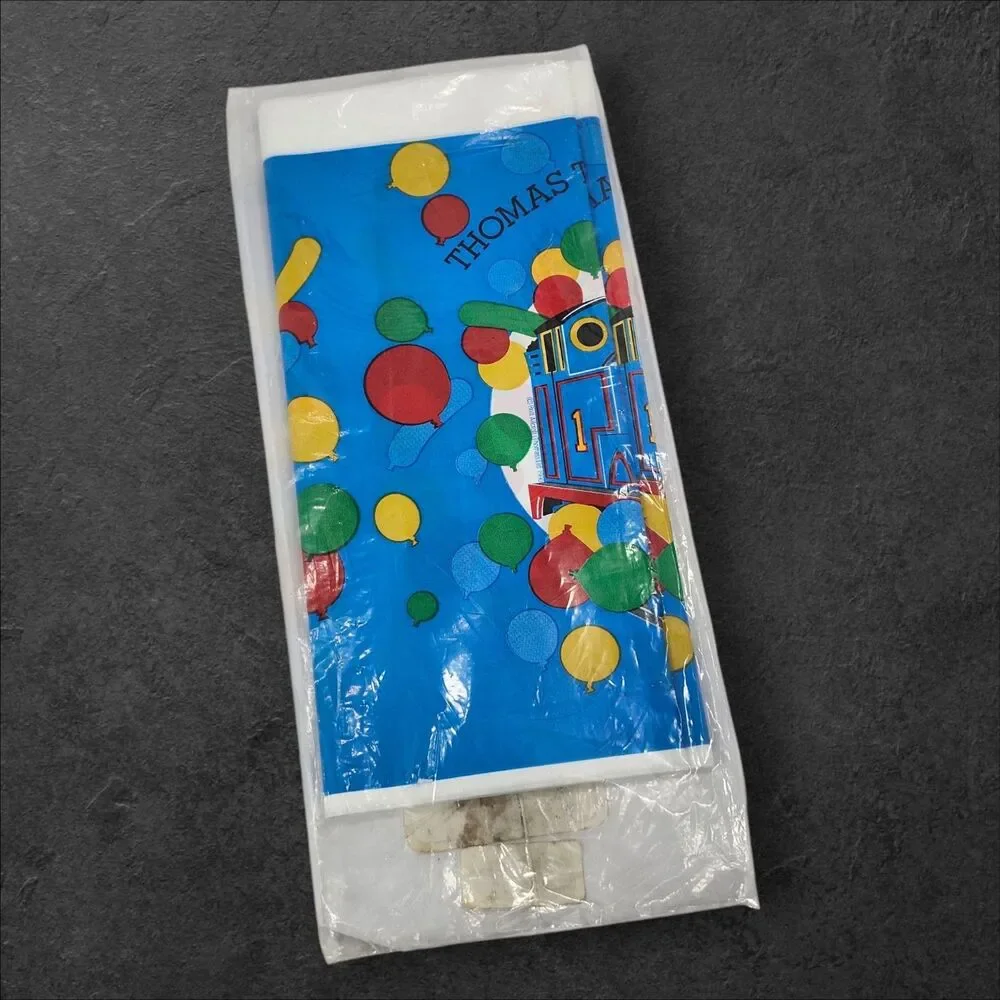 Vintage 1991 Thomas the Tank Engine Tablecloth Rare Black Face American Greeting